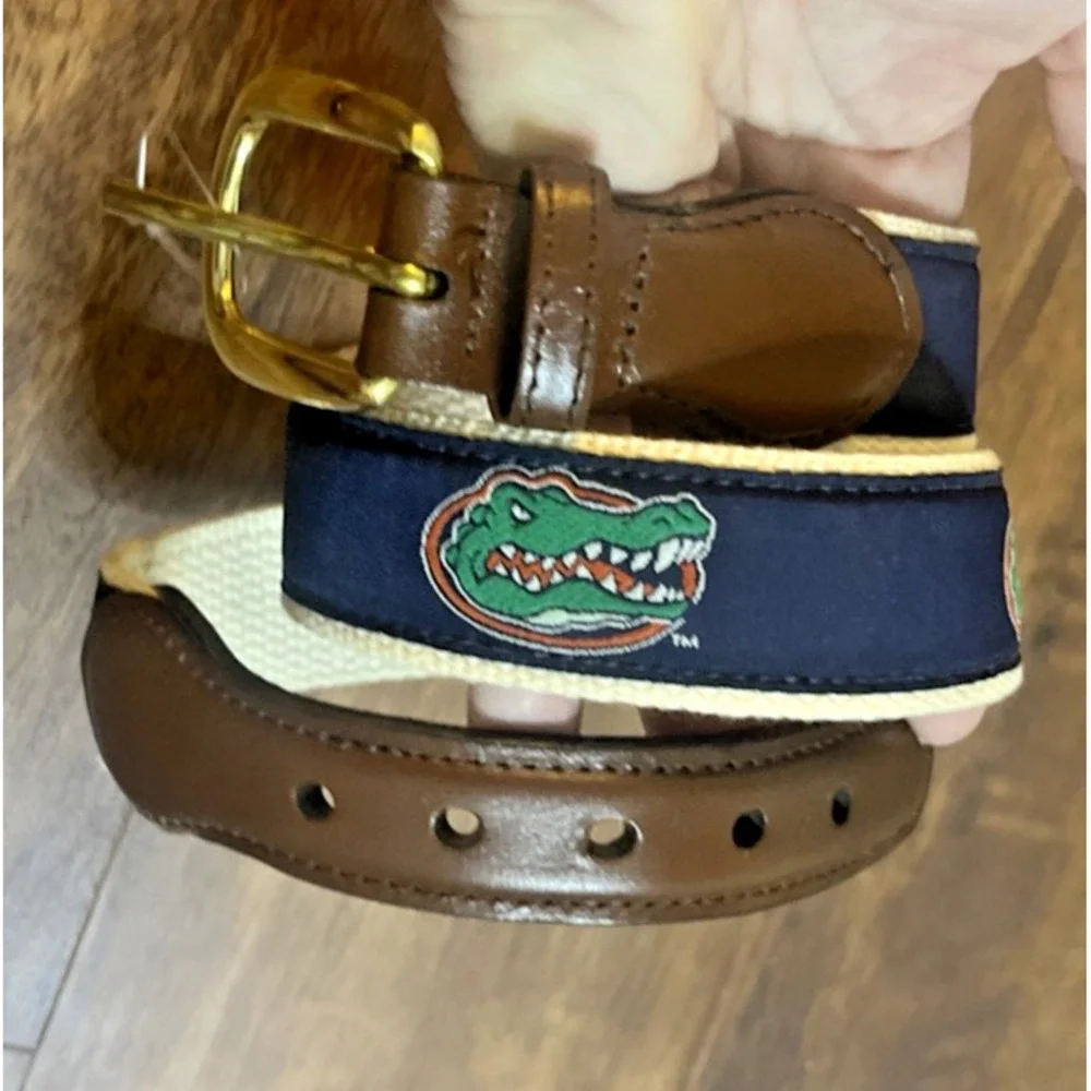 UF Gators Ribbon Belt Campus Classics Boy's Size 28 NCAA Florida Gator